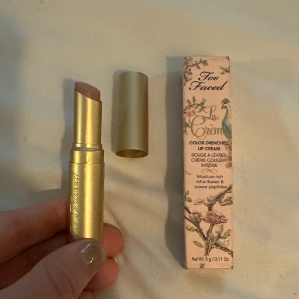 Too Faced La Crème Color Drenched Lip Cream — Naughty Nude